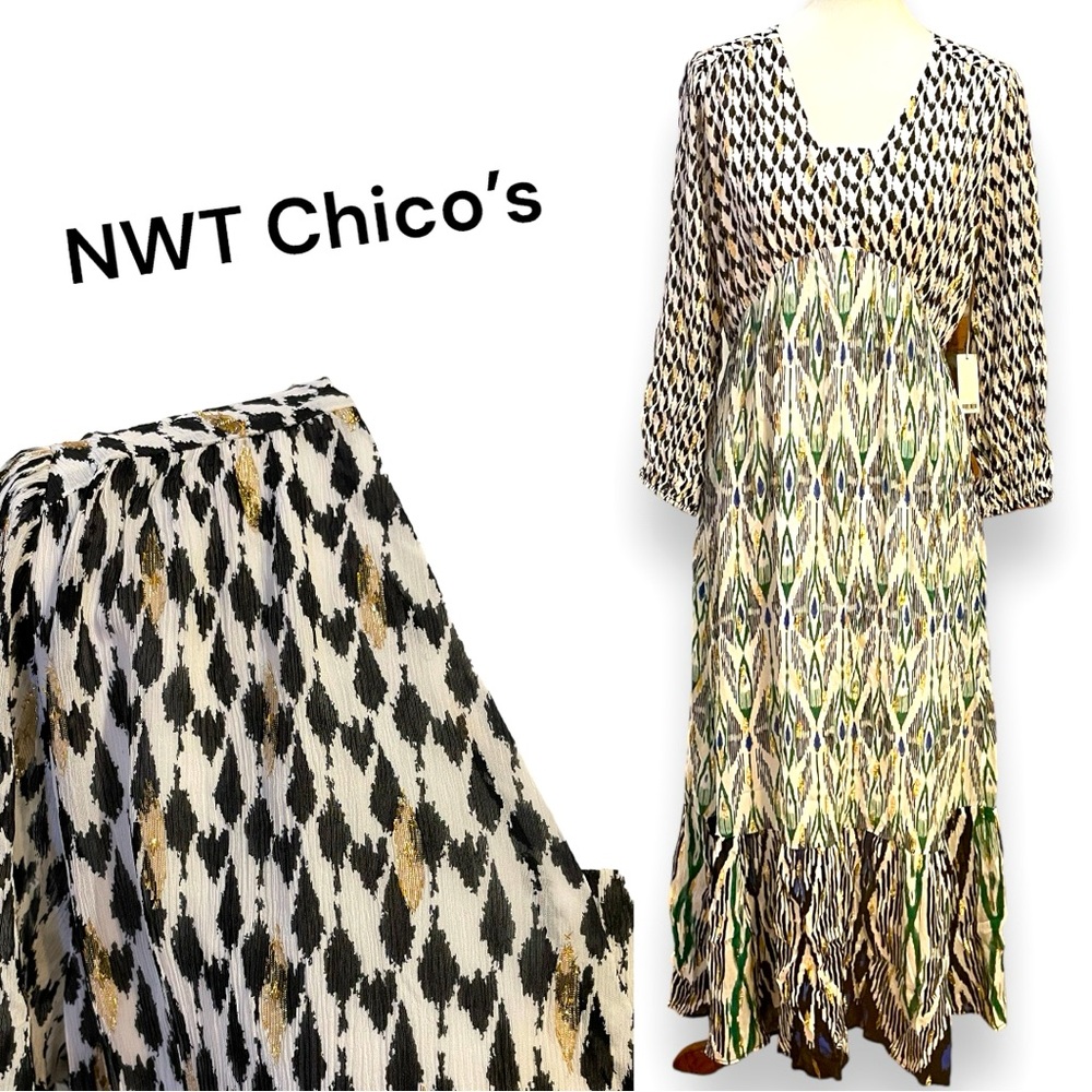 NWT Chico’s Casual Boho Maxi Dress